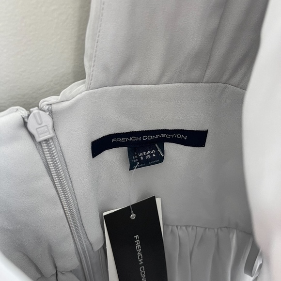 French Connection Gray Cocktail Dress Sz 4 NWT - Picture 3 of 11